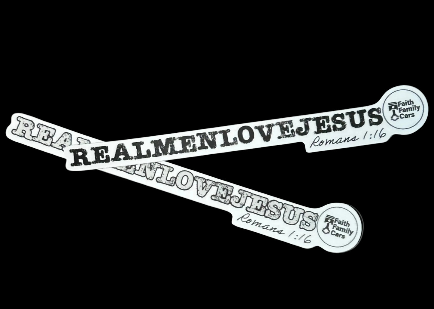 "Real Men Love Jesus" Sticker