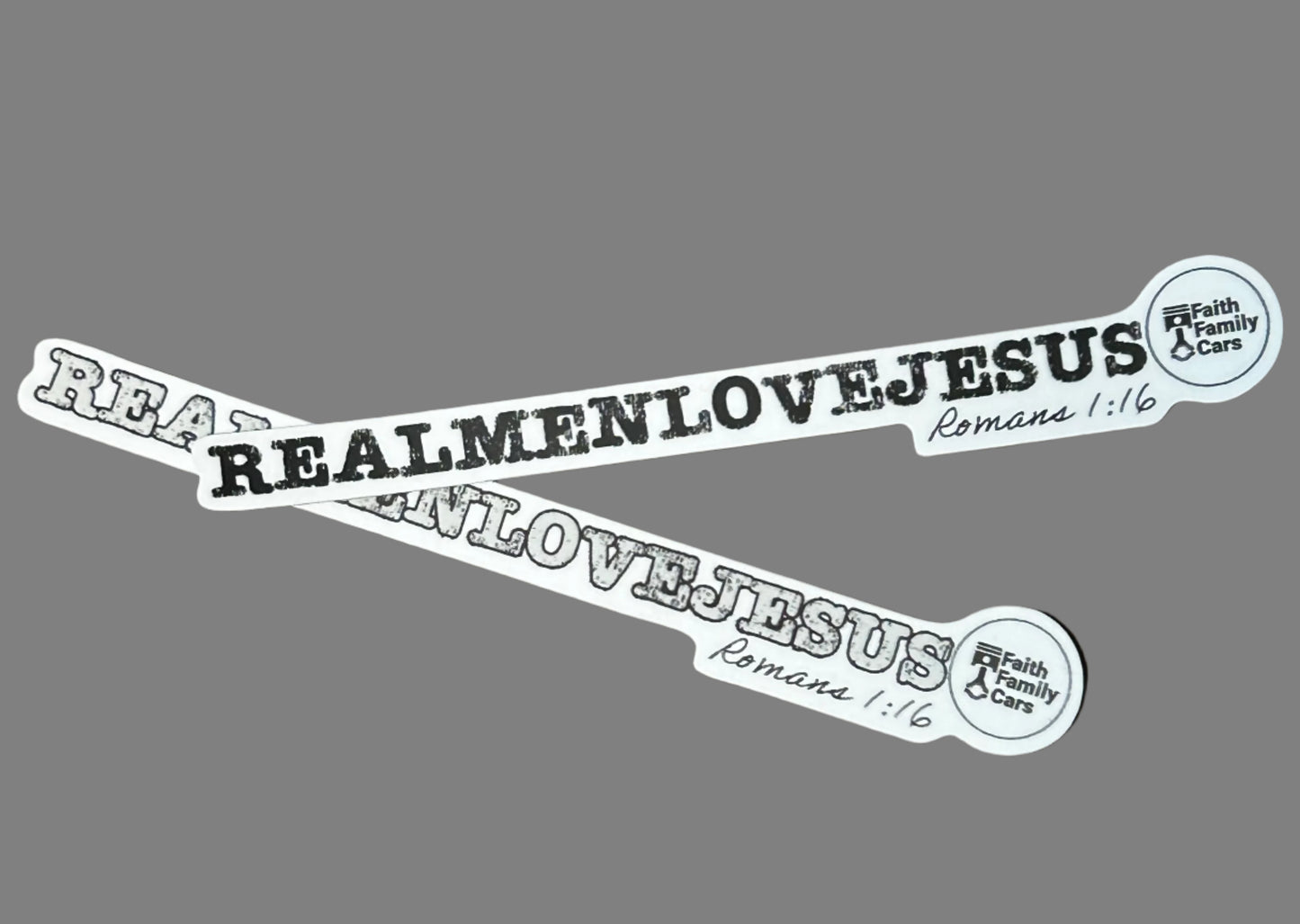 "Real Men Love Jesus" Sticker