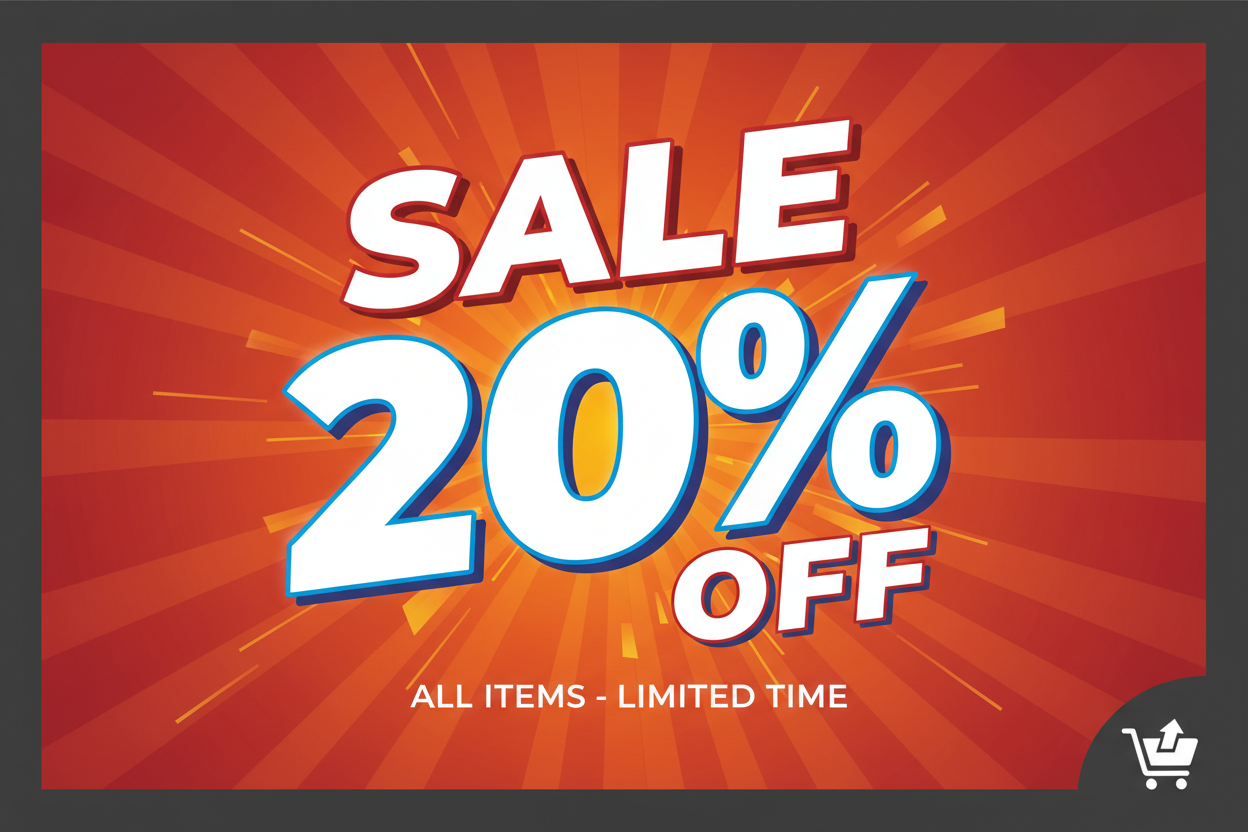 SALE 20% OFF
